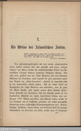 X. Die Weine der Atlantischen Inseln