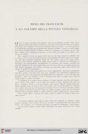 17: Piero dei Franceschi e lo sviluppo della pittura Veneziana, [1]