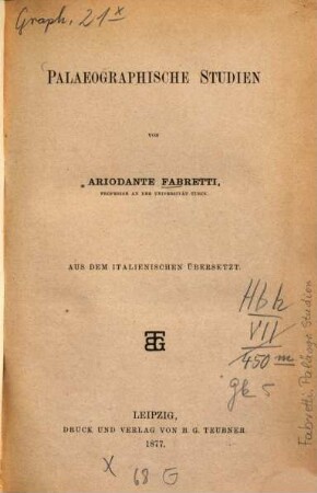 Paläographische Studien