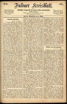 Ausgabe vom Samstag, den 02. März 1878.