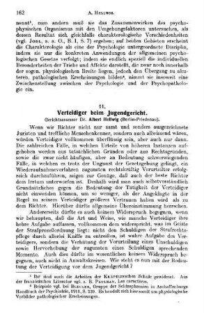 162-166, Verteidiger beim Jugendgericht