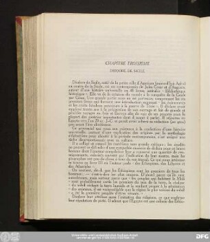 Chapitre Troisième Diodore De Sicile