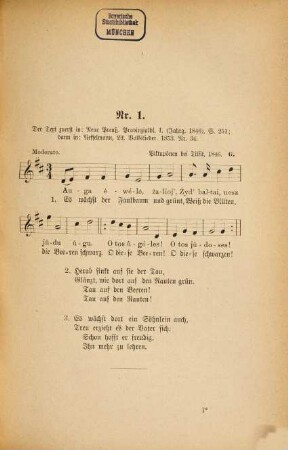 Dainu Balsai : Melodieen litauischer Volkslieder, 1. 1886. - XXXI,248 S.