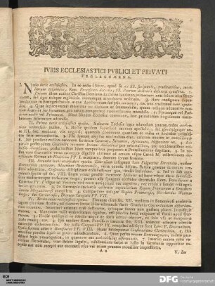 Ivris Ecclesiastici Pvblici Et Privati Prolegomena.