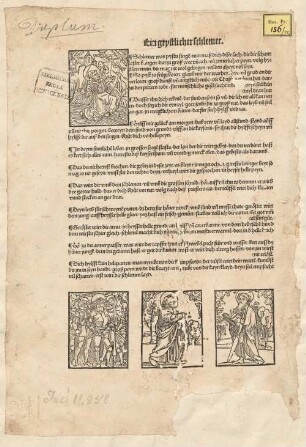 Ein geystlicher schlemer : Schlemer was pystu singe[n], nun maß dich diser sach ...