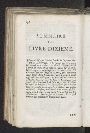 Sommaire du livre dixieme.