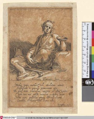 [Title: A seated lame Beggar; Sitzender lahmer Bettler, Titelblatt