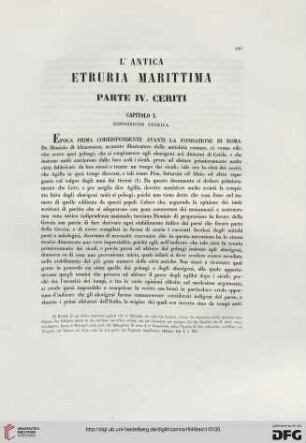 Capitolo I. Esposizione storica