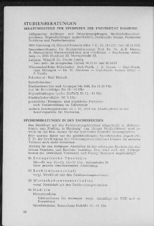 Studienberatung