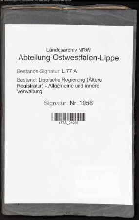 Nachweis geistesgestörter Kinder im schulpflichtigen Alter