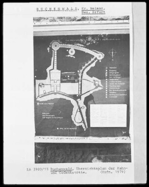 Übersichtsplan der Gedenkstätte Buchenwald