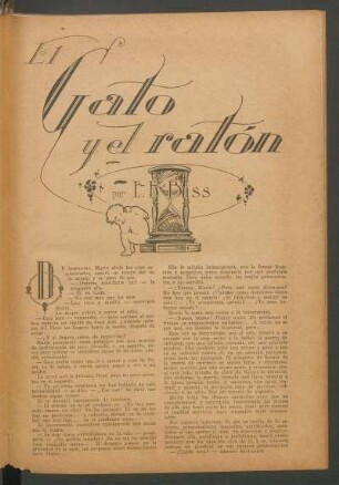 El gato y el ratón : Ilustró R. Camoens