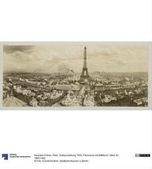 Paris, Weltausstellung 1900, Panorama mit Eiffelturm