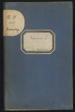 Umbau der Bahnhofsanlagen in A Schinkelwettbewerb 1907. Reisebericht Arnold Buddenberg: Reisebericht
