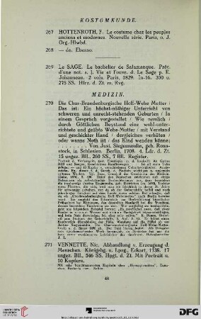 Kostümkunde (Nr. 267-269)