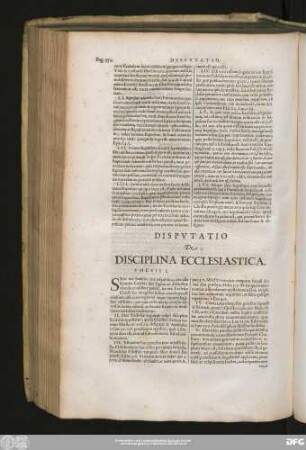 [X.] Disputatio De Disciplina Ecclesiastica.