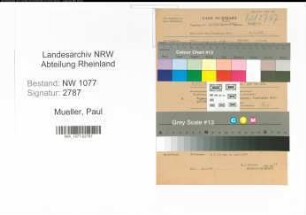 Entnazifizierung Paul Mueller , geb. 00.00.0000 (Kaufmann)