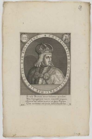 Bildnis des Fridericus III., römisch-deutscher König
