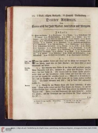 Dritter Abschnitt: Von Carien nebst der Insel Rhodus, von Lydien und Phrygien