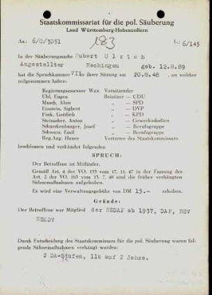 Ulrich, Hubert