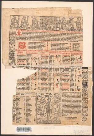 Im Jar von der geburt vnsers seligmachers Jesu christi. M.CCCCC. vnd xx. Gulden zall. ... : Allmanach Erhardi Etzlaub. burger zu Nürnberg. d[er] freyen kunst vn[n] ertzney liebhaber