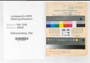 Entnazifizierung Otto Schnorrenberg , geb. 26.12.1913 (Haendler)