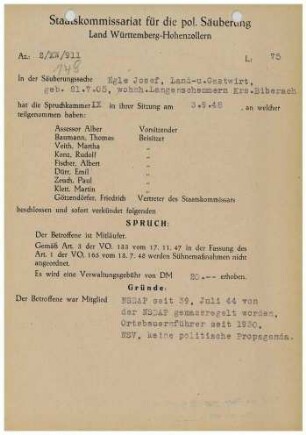 Egle, Josef