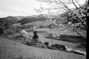 Höllentalbahn und Straße oberhalb Falkensteig