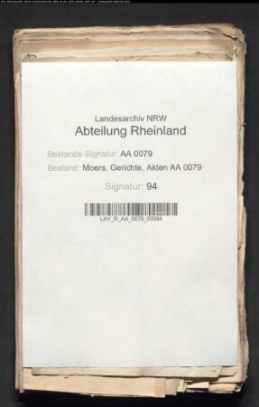 Zitationsbefehle und Zitationen vor das Hauptgericht