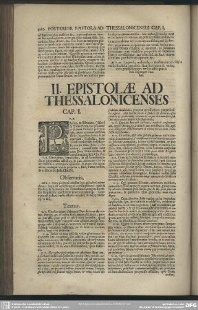 II. Epistolae Ad Thessalonicenses