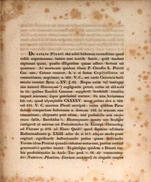 Sacram memoriam Regis Seren. Divi Friderici Guilelmi III ... pie celebrandam indicit Frid. Ritschl : Praemissa est de aetate Plauti commentatio