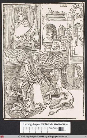 Der Heilige Hieronymus in seinem Studierzimmer.