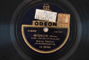 Mignon : 2. Akt: "Dort bei ihm ist sie jetzt" / (Thomas)
