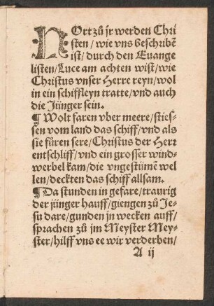 HOrt zu jr werden Chri||sten/ wie vns beschribe || ist/