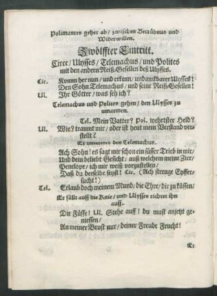Zwölffter Eintritt.
