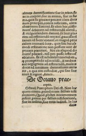 De Octavo praecepto.