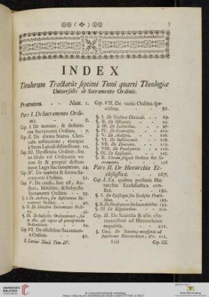 Tomi Quarti. Tractatus Septimus de Sacramento Ordinis