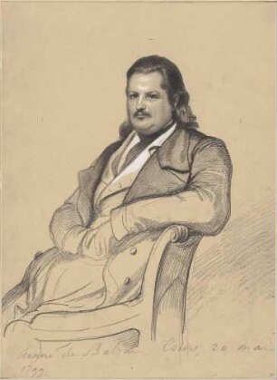 Bildnis Balzac, Honoré de (1799-1850), Schriftsteller