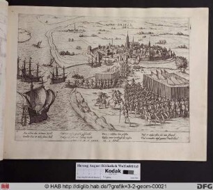 Eroberung der Stadt Brielle durch die Flotte des Generals der Watergreuzen, Willem Lumey. 1. April 1572.