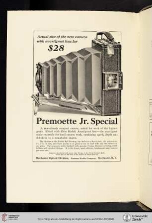 Rochester Optical Division, Eastman Kodak Co. [Premoette Jr. Special Compact Camera]
