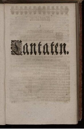 Cantaten.