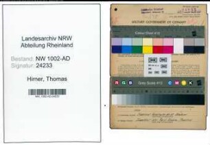 Entnazifizierung Thomas Hirner, geb. 12.04.1903 (Angest.)