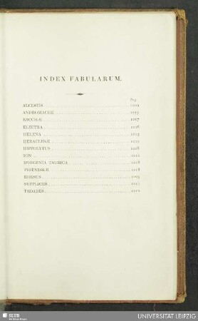 Index Fabularum