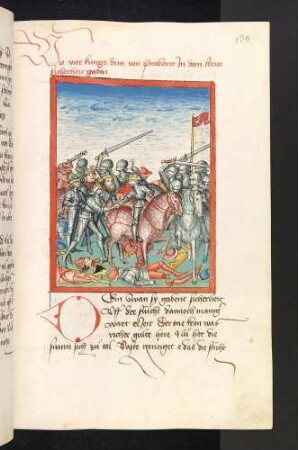 Die Schlacht gegen die Sarazenen: Vier heidnische Könige ergeben sich Lohengrin