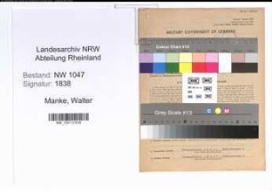 Entnazifizierung Walter Manke , geb. 08.03.1912 (Autovermieter)