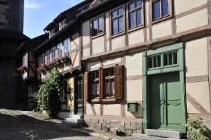 Quedlinburg - Historische Fachwerkhäuser : Historische Fachwerkhäuser in der Goldstraße. Aufgenommen in Quedlinburg am 17. Juli 2012