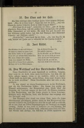 54. Der Wettlauf auf der Buxtehuder Heide.