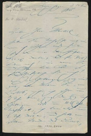 Brief an Heinrich Henkel : 12.11.1856