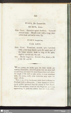 Fusus longaevus. Tab. LXIII