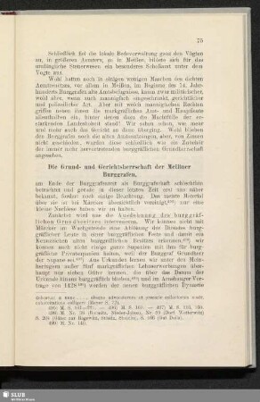 Die Grund- und Gerichtsherrschaft der Meißner Burggrafen